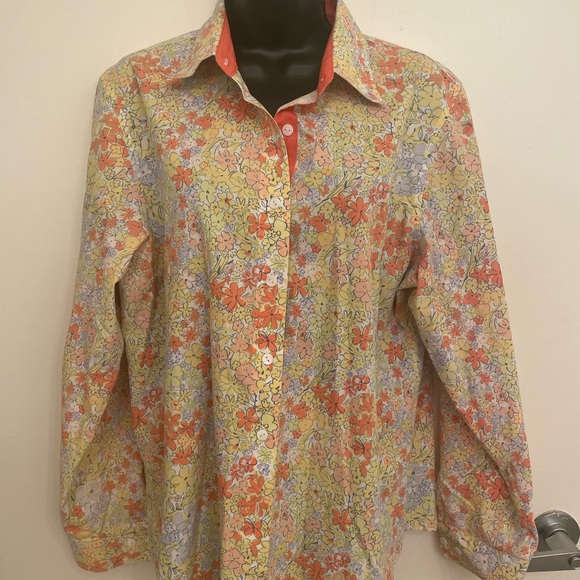 Orvis Tops - Orvis flowered shirt